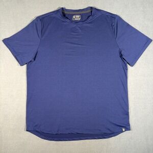 Mondetta Outdoor Project Shirt Mens Large Blue Stretch Performance Wicking Tee